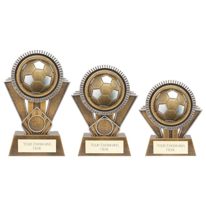 APEX FOOTBALL TROPHY - 3 SIZES - 13CM TO 18CM